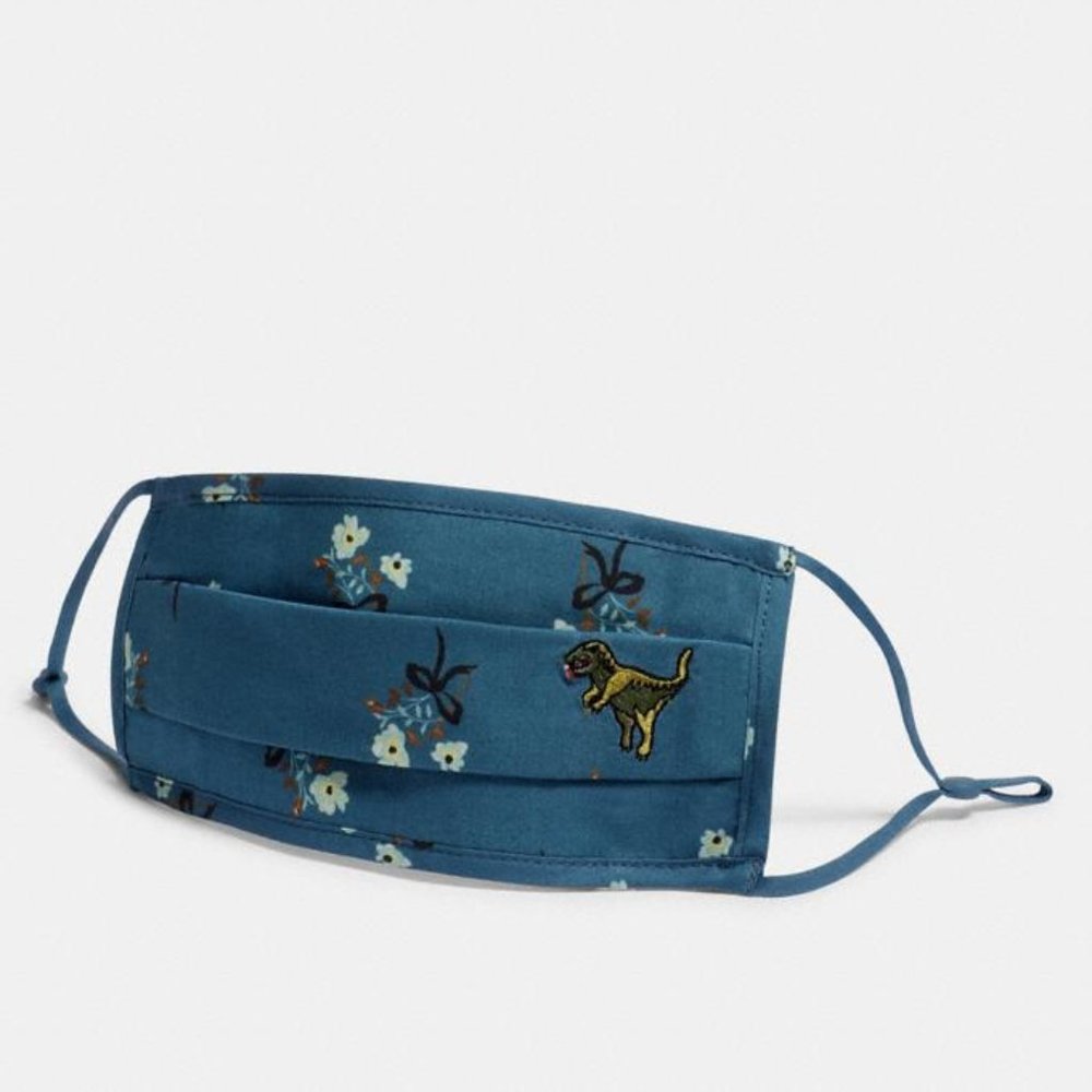 Coach Rexy Face Mask w/ Floral Print